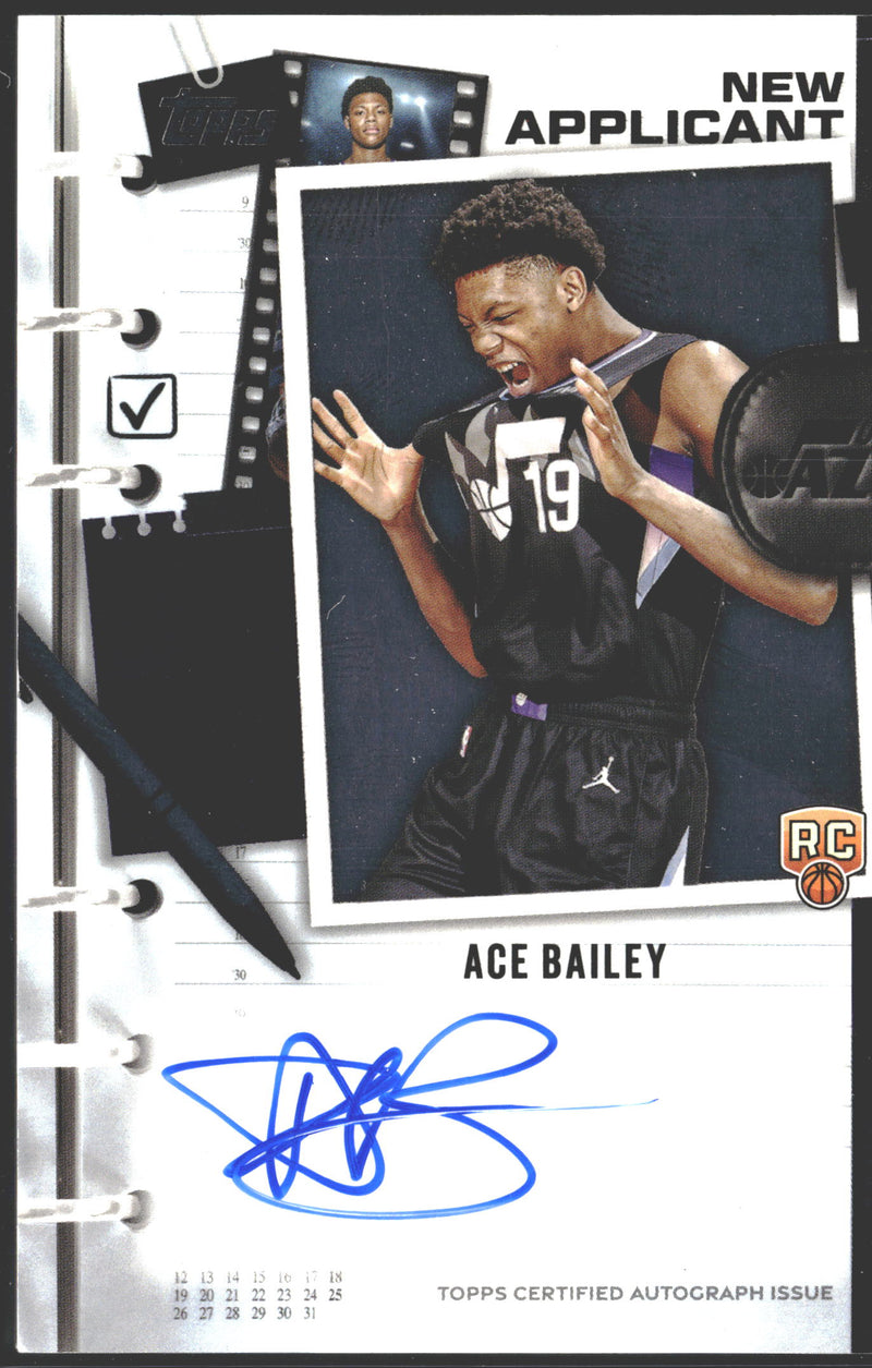 2025-26 Topps New Applicants Ace Baily Auto #NA-AB-1