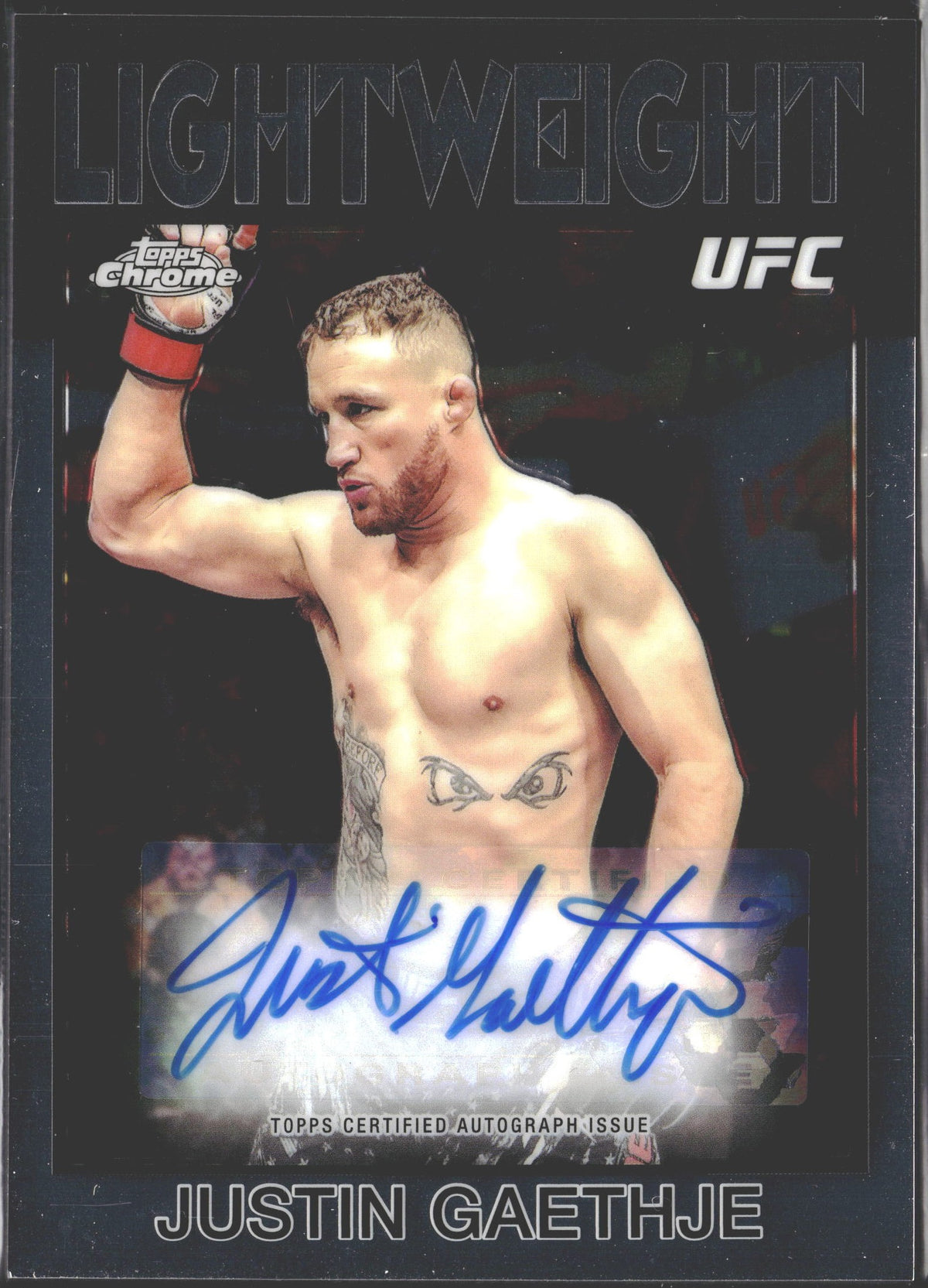 2026 Topps Chrome UFC Lightweight Justin Gaethje Auto #86S-JG-1