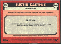 2026 Topps Chrome UFC Lightweight Justin Gaethje Auto #86S-JG-2
