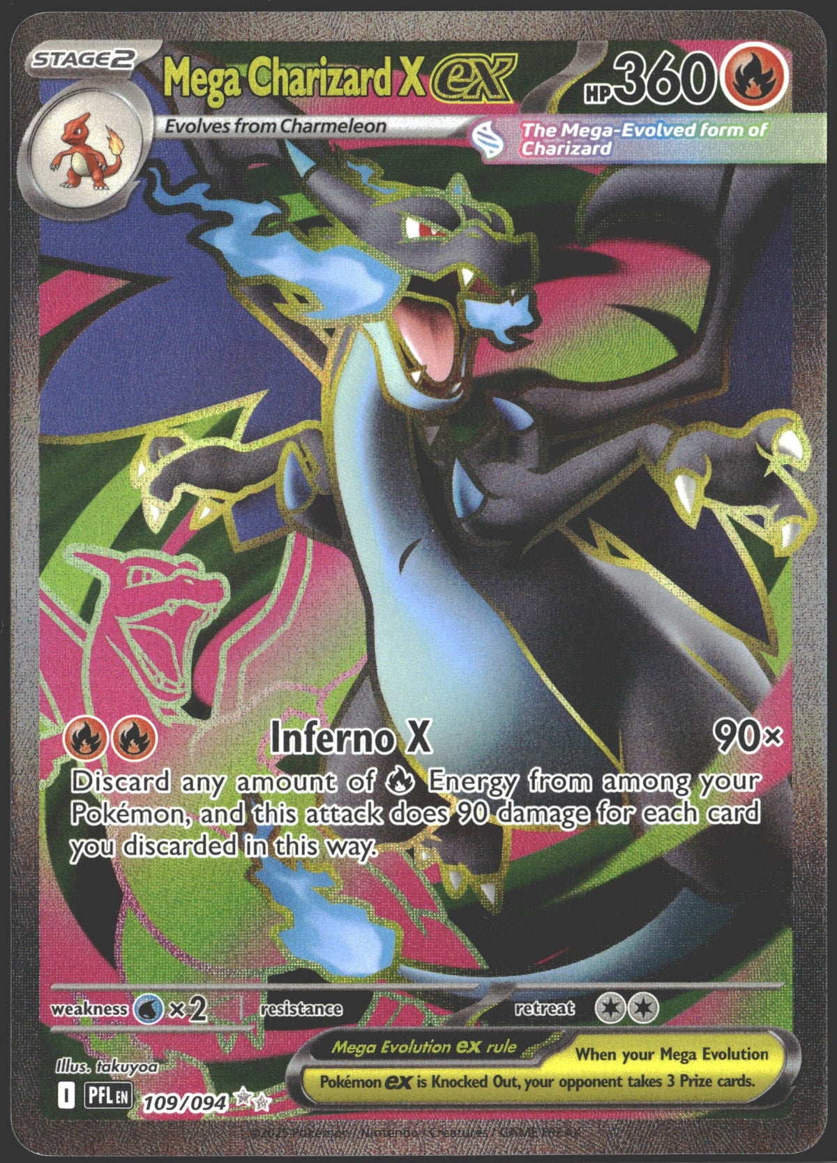 2025 Mega Charizard X ex PFL 109/094