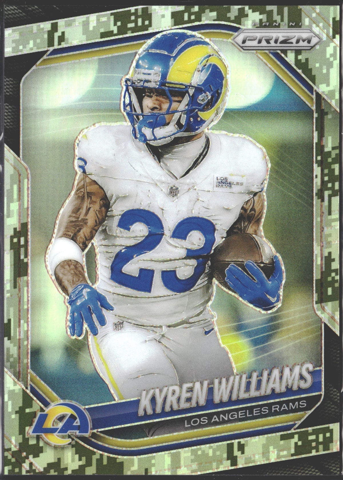 2025 Panini Prizm Kyren Williams Forest Camo Prizm /15 #138