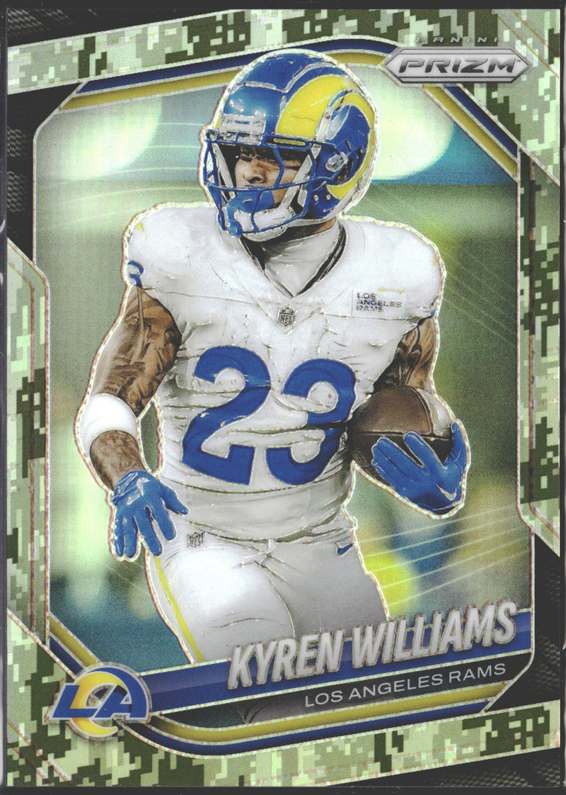 2025 Panini Prizm Kyren Williams Forest Camo Prizm /15 #138-1