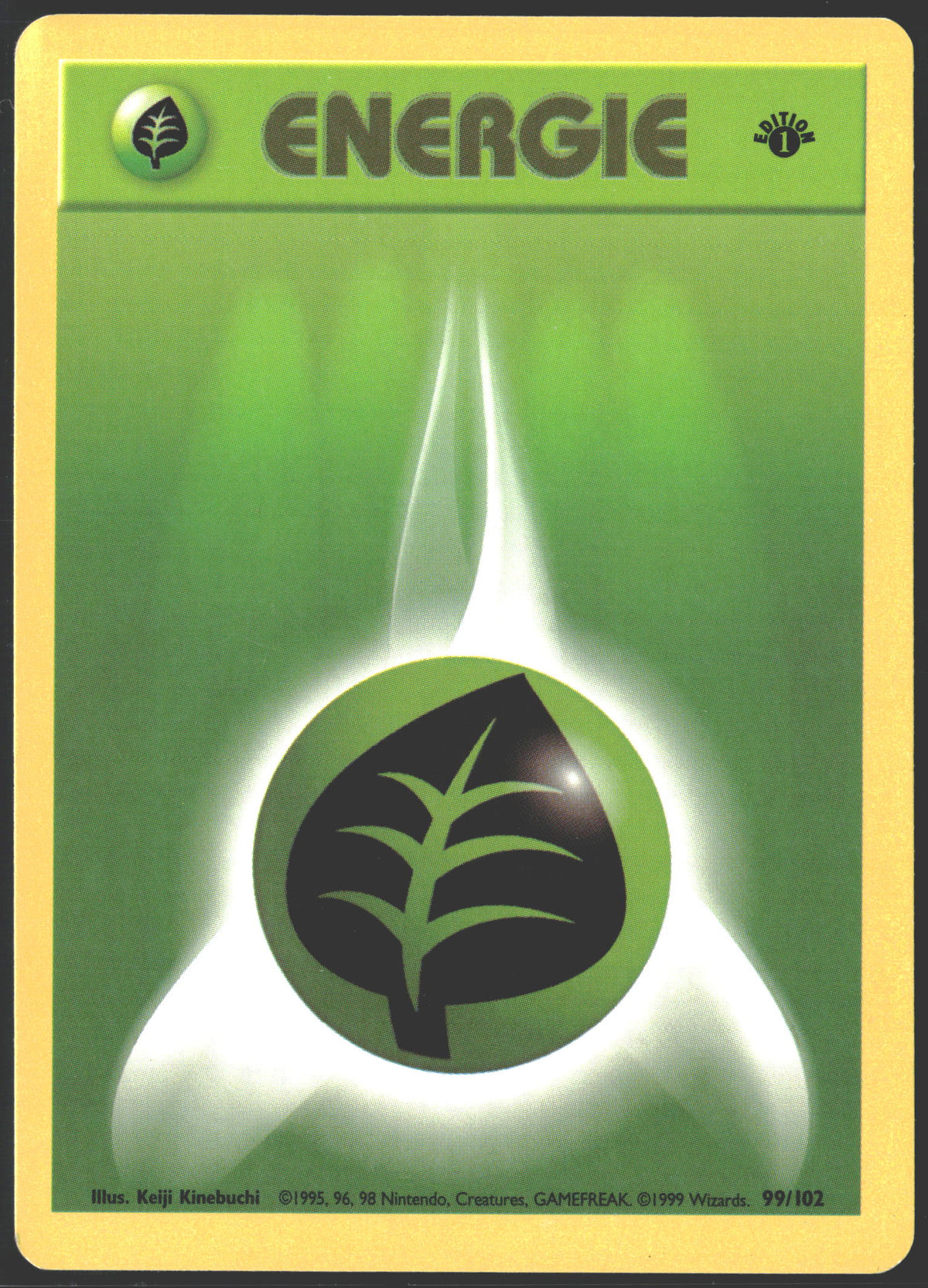 1999 1st Edition Shadowless Grass Energy 99/102 (Non-English)