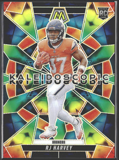 2025 Mosaic Football - SSP (Case Hit) Kaleidoscopic Rookie #22 RJ Harvey (RC)-1