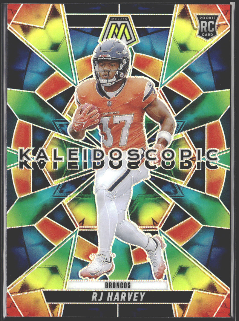2025 Mosaic Football - SSP (Case Hit) Kaleidoscopic Rookie #22 RJ Harvey (RC)-1