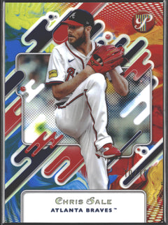 2025 Topps Pristine Chris Sale Pulsar Refractor 10/10 #53 Atlanta Braves-1