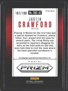 2026 Prizm Justin Crawford Auto /199 TBS-JC-2