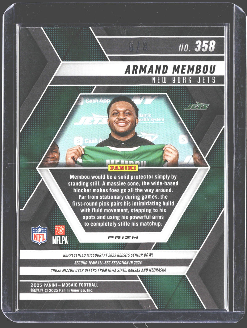 2025 Mosaic Armand Membou Black Gold /8 #358-2