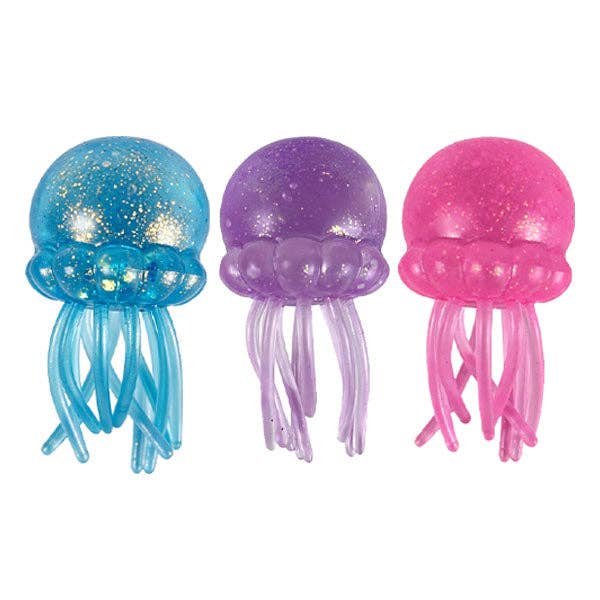 SugarSqueez Squishies® Maltose Jellyfish Glitter Fidget Stress Ball (1pc) Assorted Colors-3