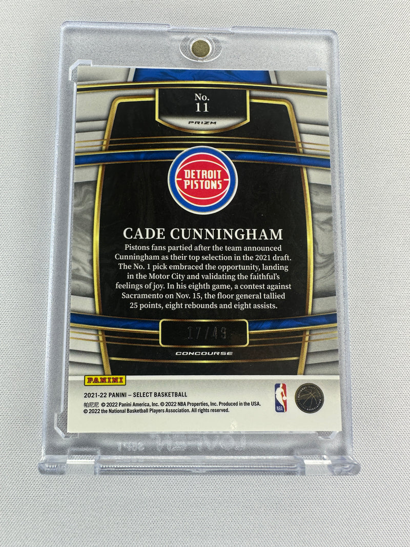2021 Select Cade Cunningham Rookie RC #11 /49-2