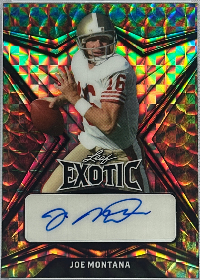 2022 Leaf Exotic Joe Montana Auto /2 #BA-JM2-1