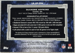 2013 DeAndre Hopkins Inception RPA Auto 88/88 IAJP-DH-2
