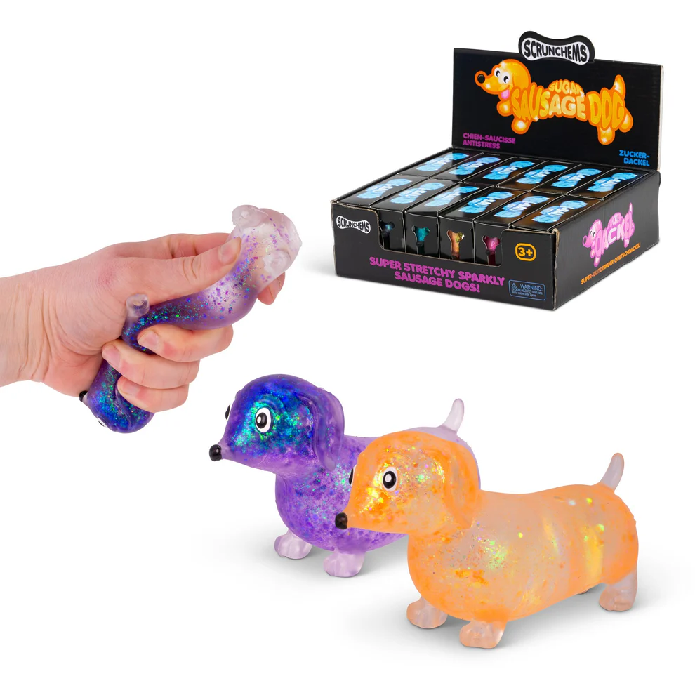 Scrunchems® Sugar Sausage Dog Squishy | Dachshund Fidget-5