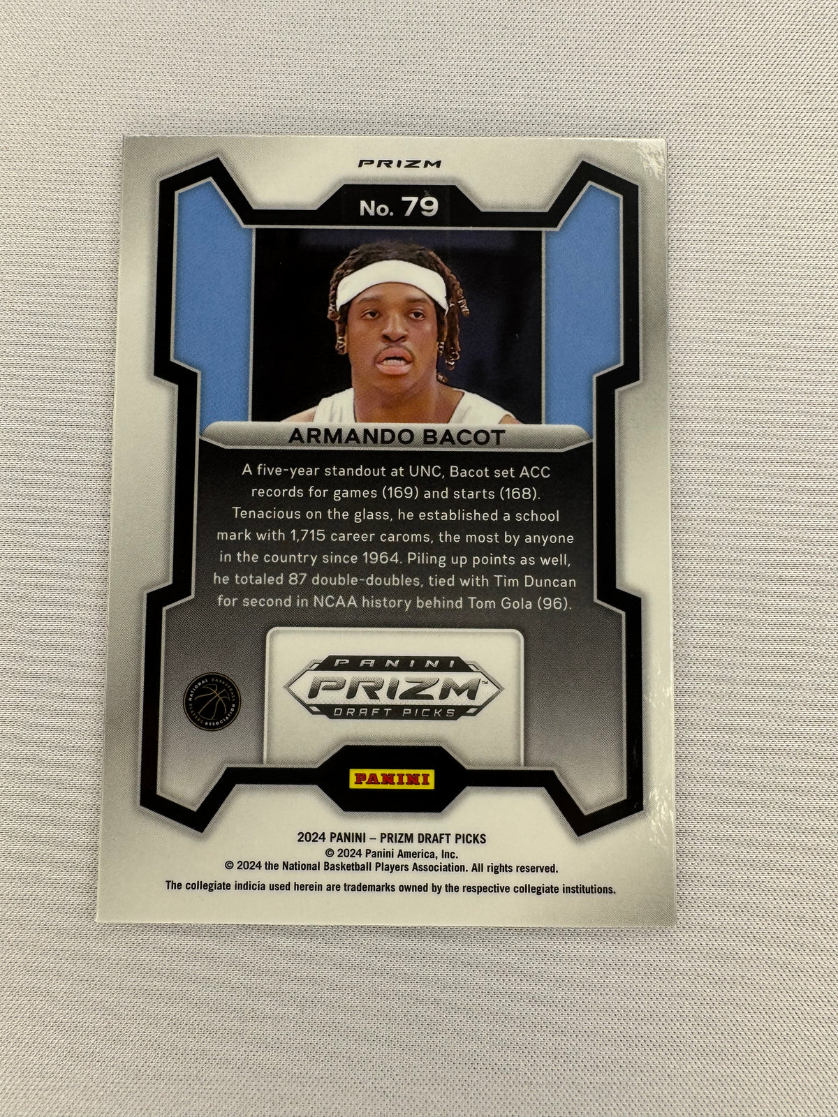2024 Armando Bacot Prizm Draft Picks 79 Tiger