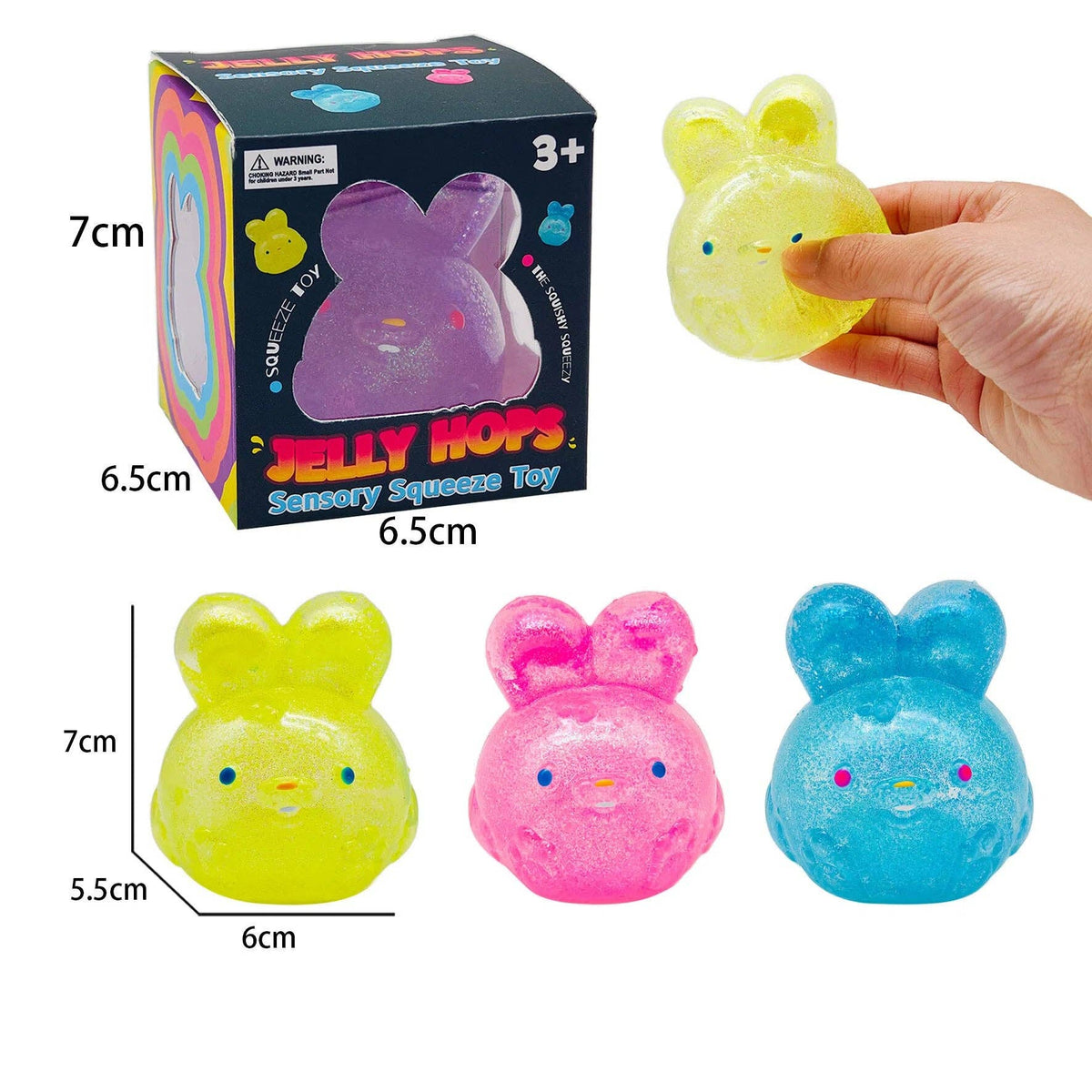 Nice Cube jelly hop & popsicle Translucent Slow Rising Stress Relief Squeeze Toy-10