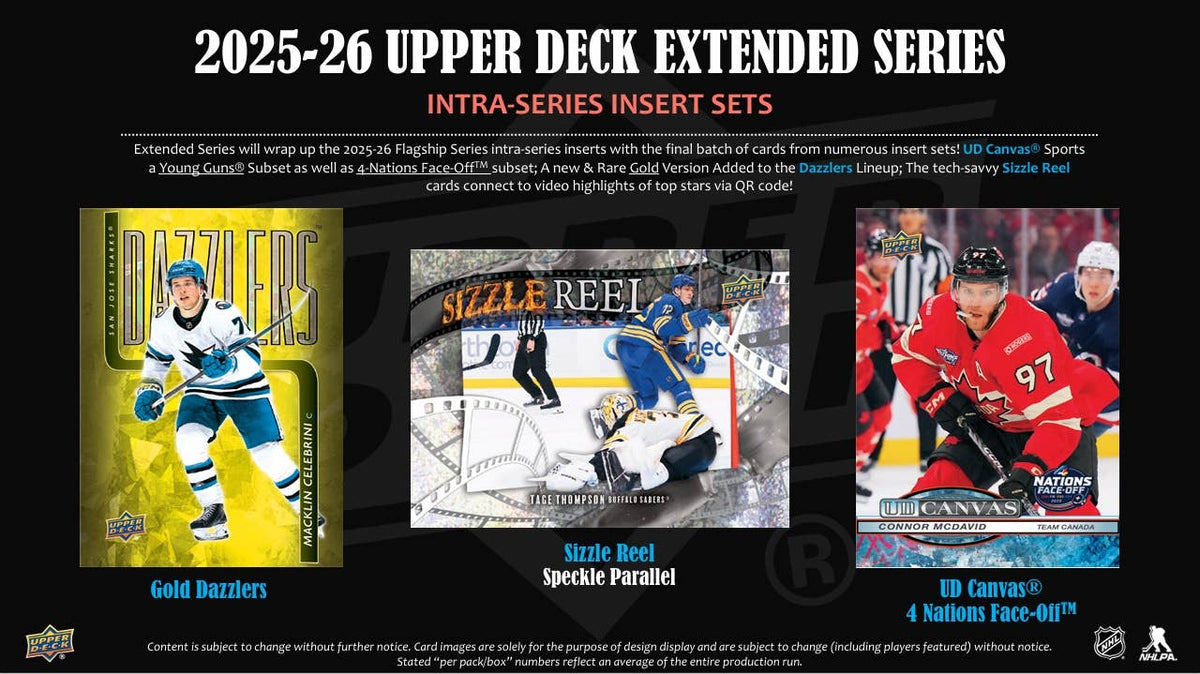 2025-26 Upper Deck Extended Series NHL 336ct Gravity Feed-8
