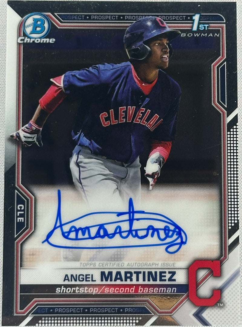 2021 Topps Bowman Chrome Prospect Angel Martinez Auto #CPA-AMA-1