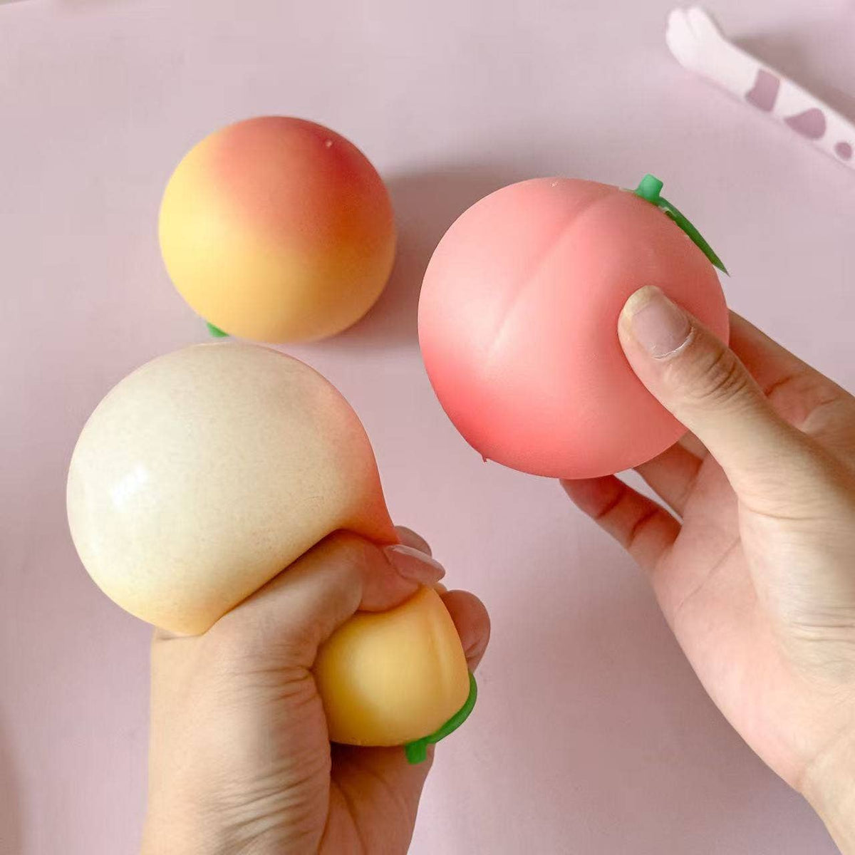 Simulation Fruit Mango Peach Dragon Fruit Squishy Slow Rising Stress Relief Squeeze Toy: Mango / 1 pc-8