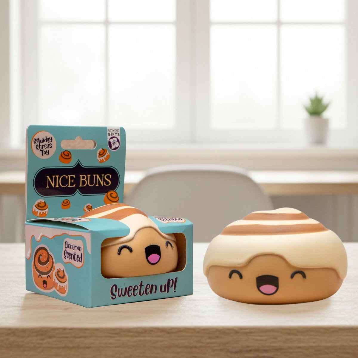 Squishy Stress Ball Toy - Nice Buns - Novelty Fidget Kidult-1