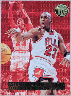 1995 Micheal Jordan Double Trouble #3 Gold Medallion Edition-1