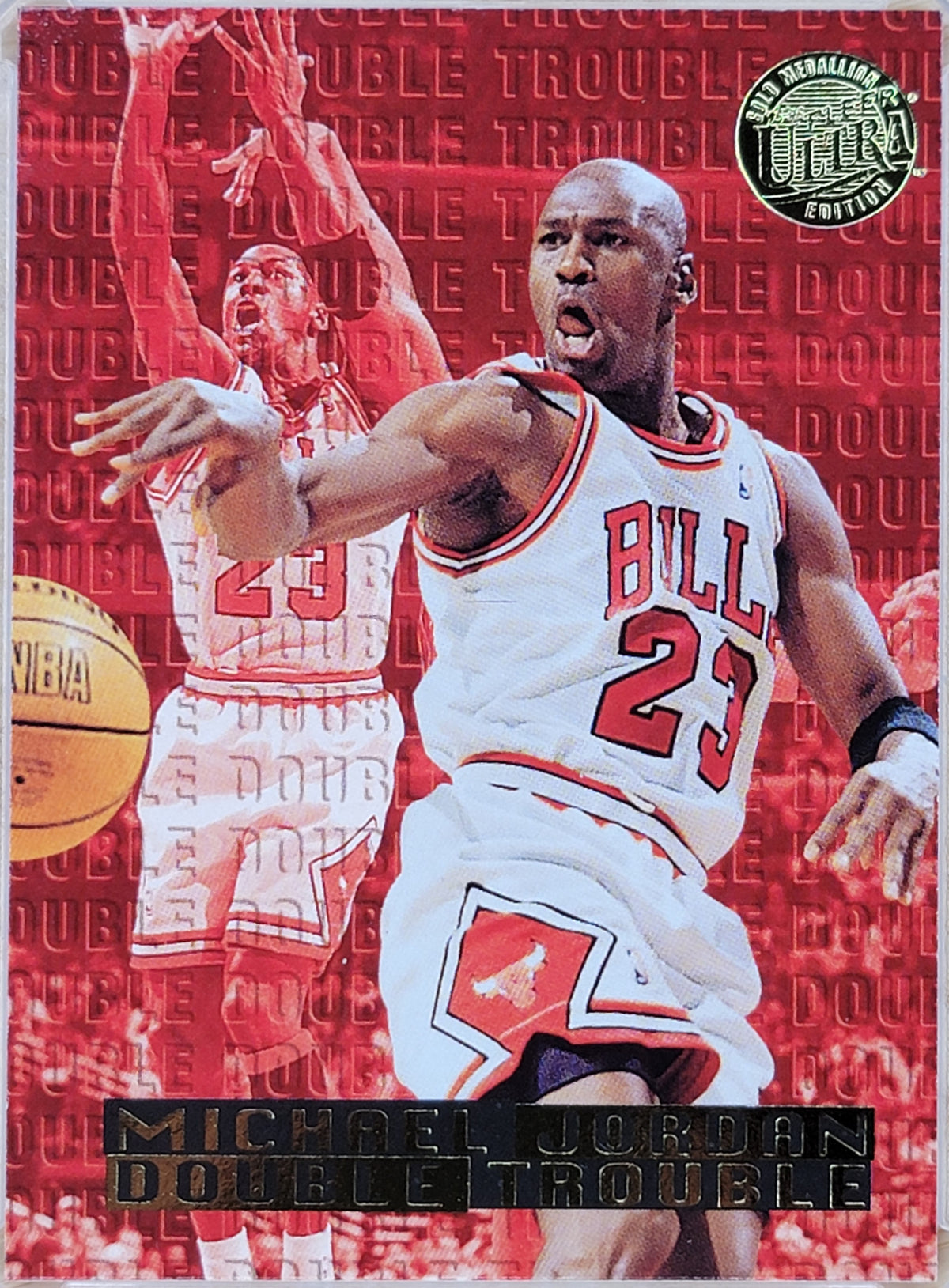 1995 Micheal Jordan Double Trouble #3 Gold Medallion Edition