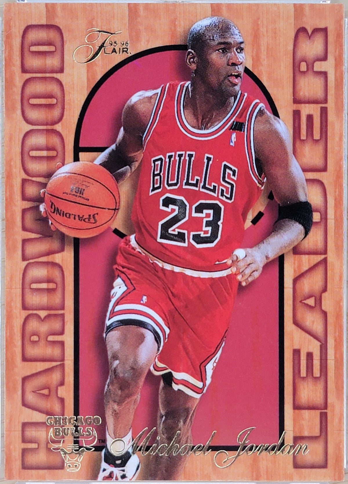 1995 Flair Hardwood Leader Micheal Jordan #4