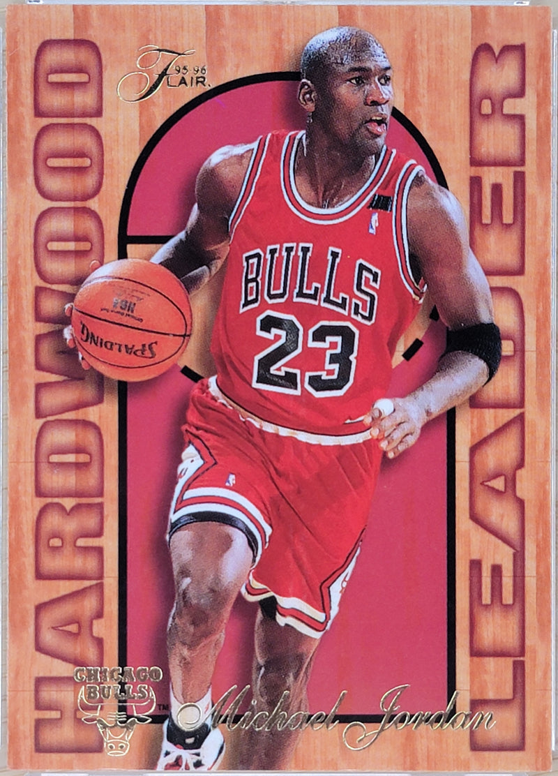 1995 Flair Hardwood Leader Micheal Jordan #4-1