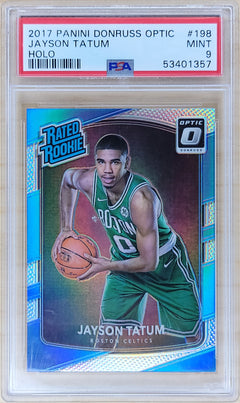 2017 Panini Donruss Optic Jayson Tatum Holo #198 PSA 9-1
