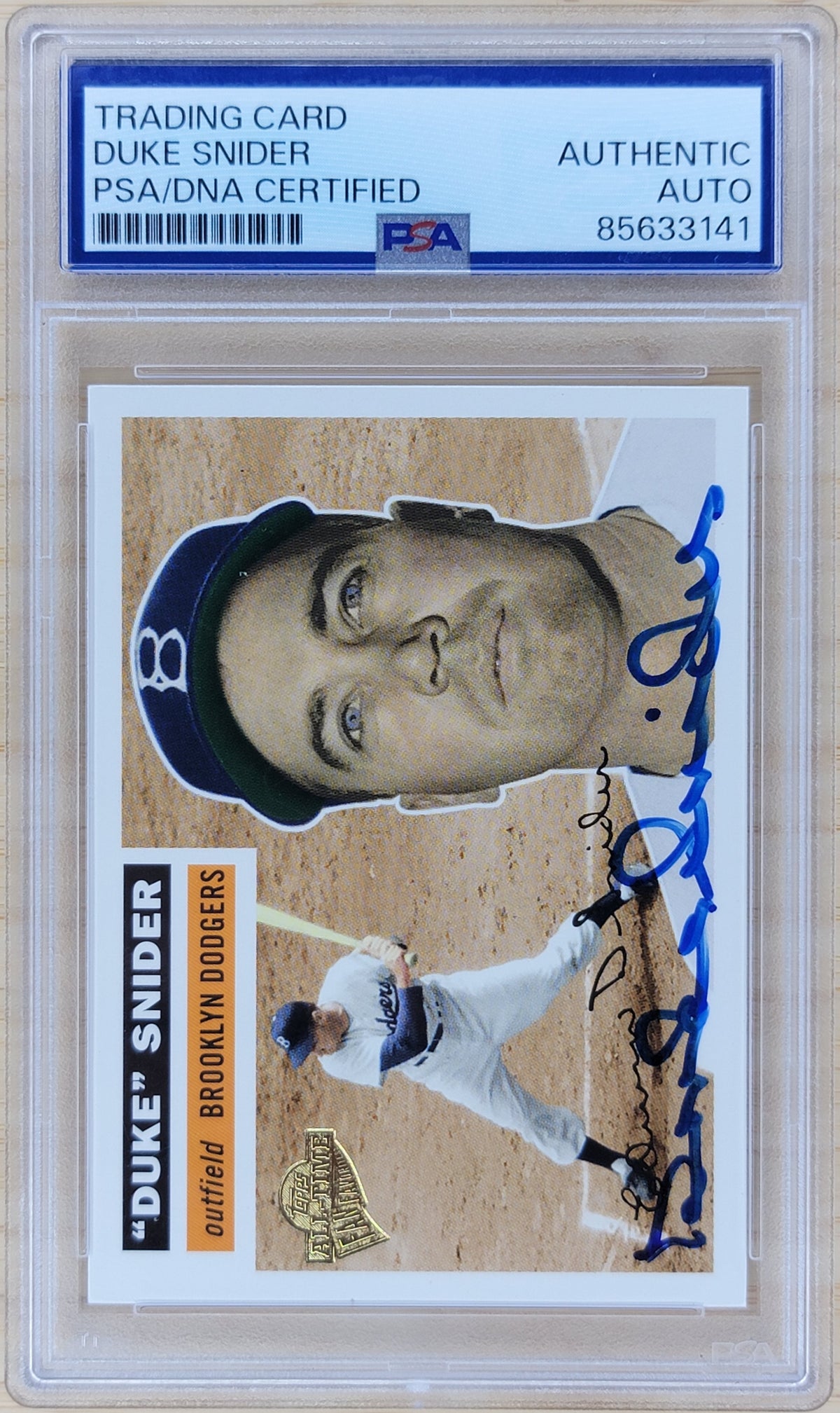 2004 Trading Card Duke Sinder #120 PSA Authentic Auto-1