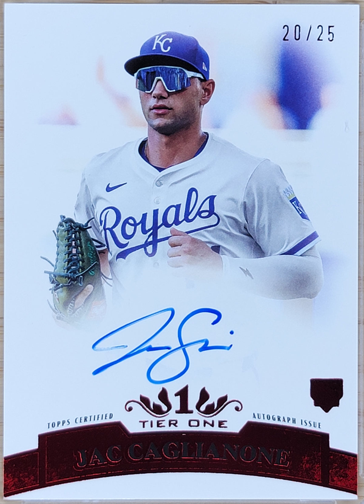 2026 Topps Tier One Baseball Retro 2011 Base Auto Card Jac Caglianone /25 #R11A-JC