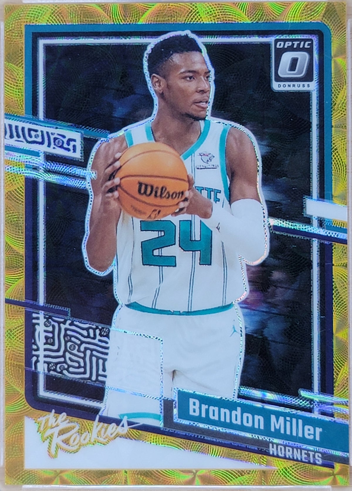 2023-24 Panini Donruss Optic The Rookies Brandon Miller Gold Prizm /10 #1