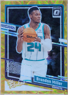 2023-24 Panini Donruss Optic The Rookies Brandon Miller Gold Prizm /10 #1-1