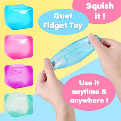 SugarSqueez Cube Squishy Fidget Sugar Stress Ball (1pc) Assorted Colors-5