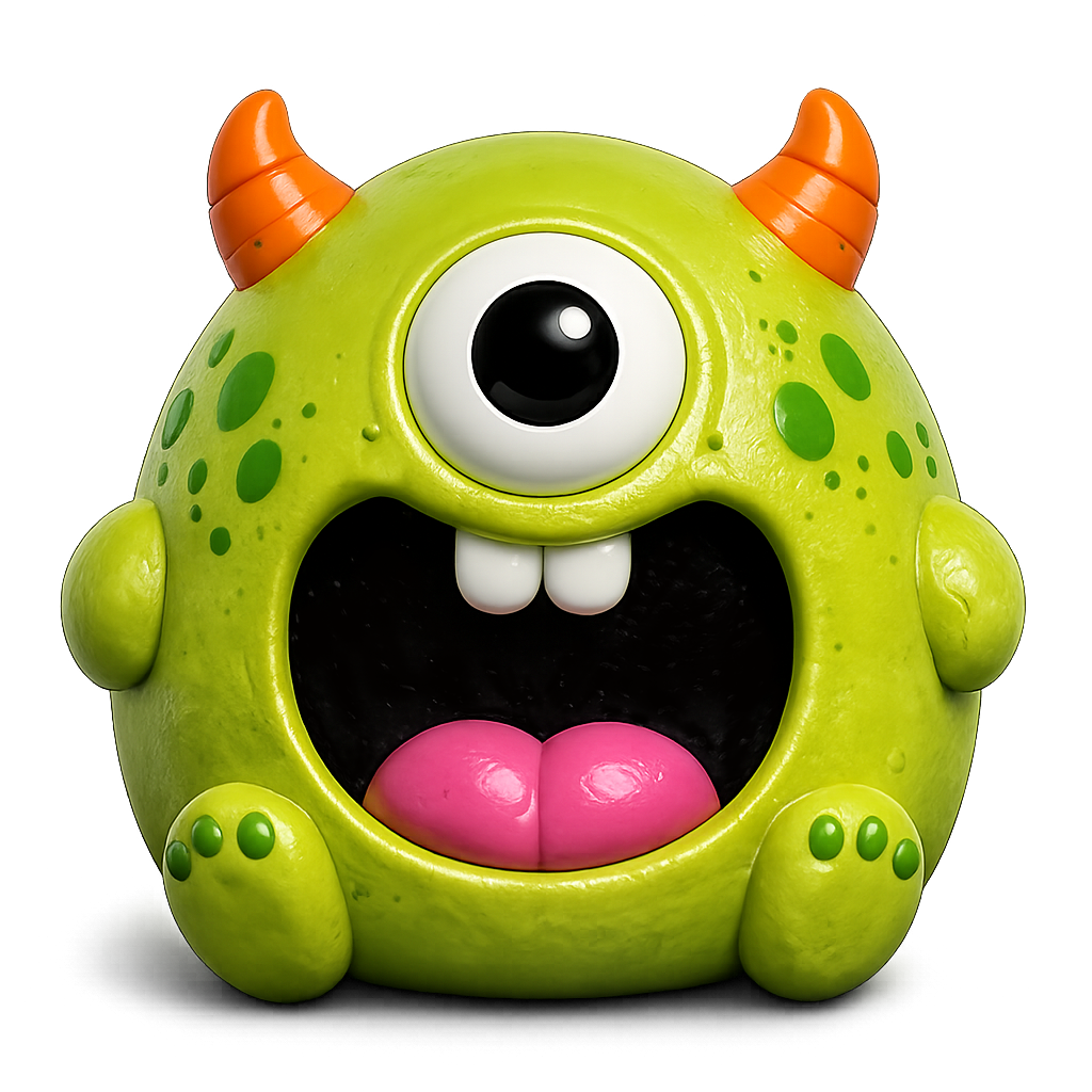 Fun Doh JUMBO Halloween Monsters Squishy Toy - 6/Display-9