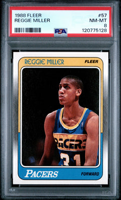 1988 fleer Reggie Miller PSA 8-1