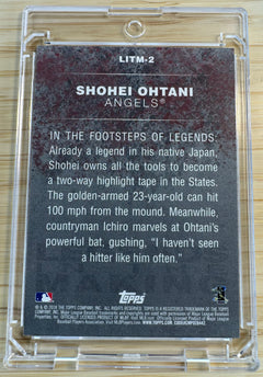 2018 Topps - Legends in the Making Series 2 Shohei Ohtani #LITM-2 Black (RC)-2