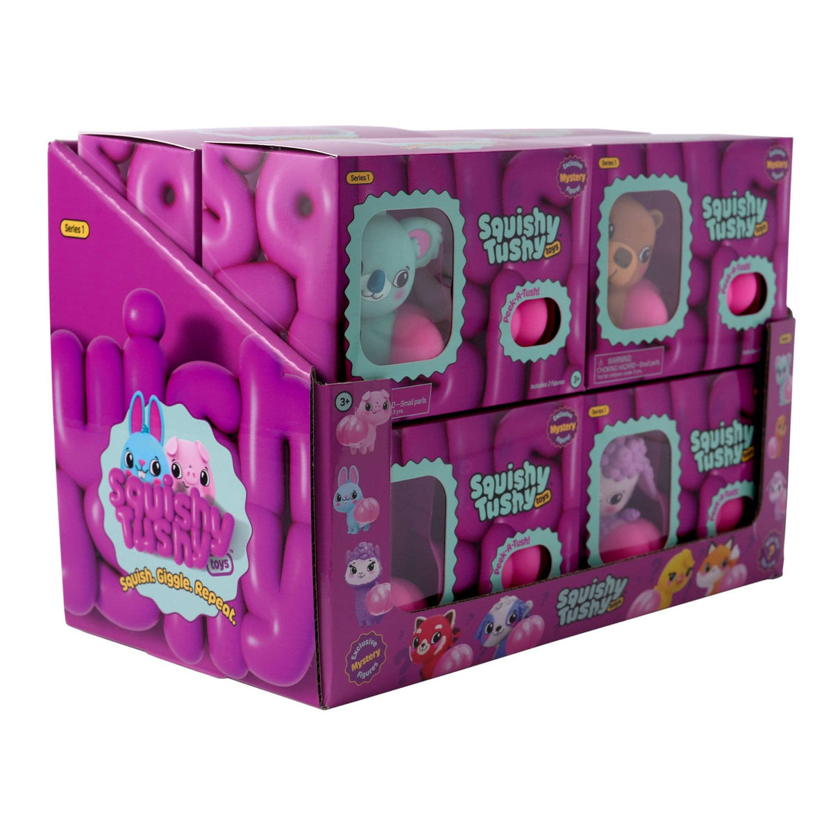 Squishy Tushy Toys 3" Figures Double Blind Box in Display-4