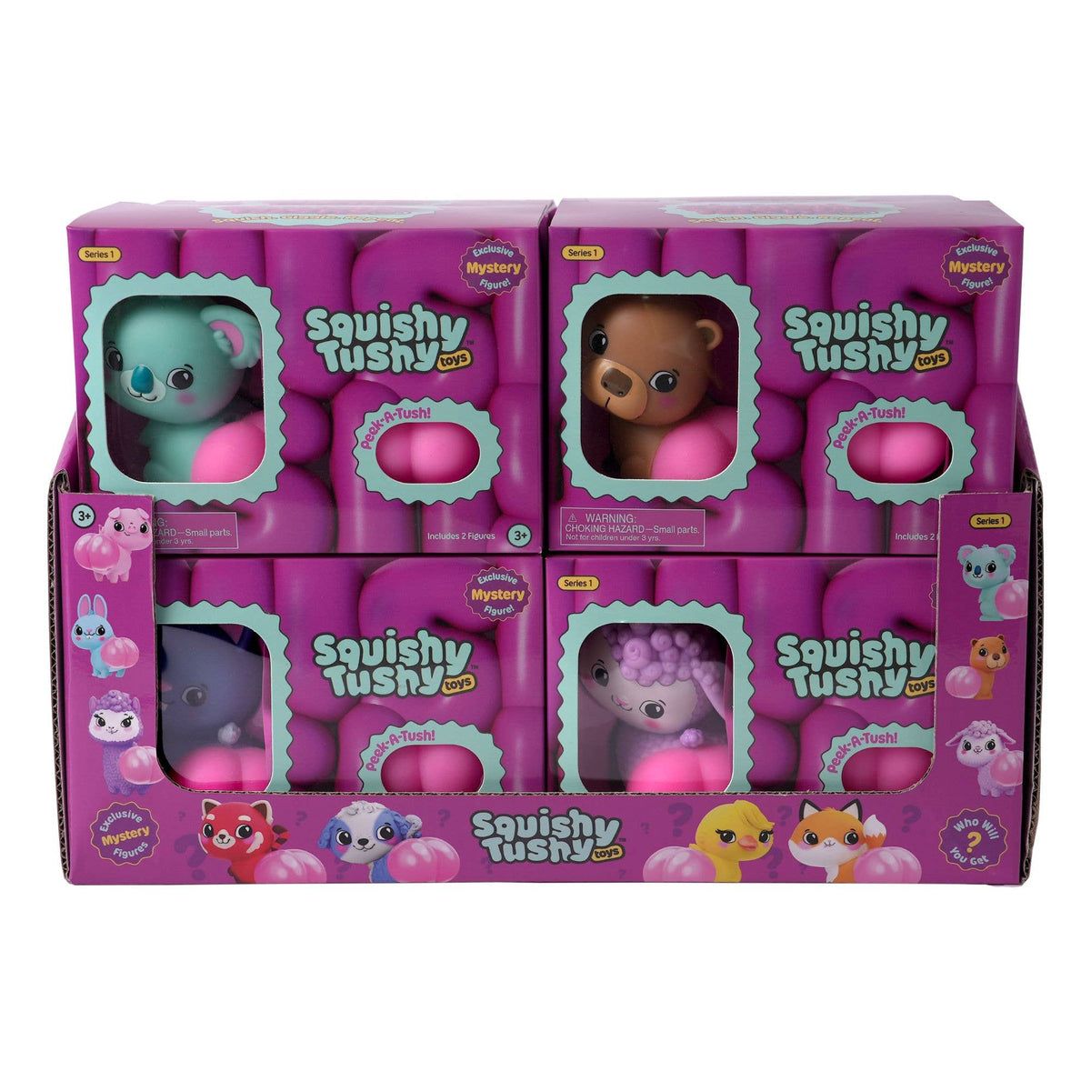 Squishy Tushy Toys 3" Figures Double Blind Box in Display-3