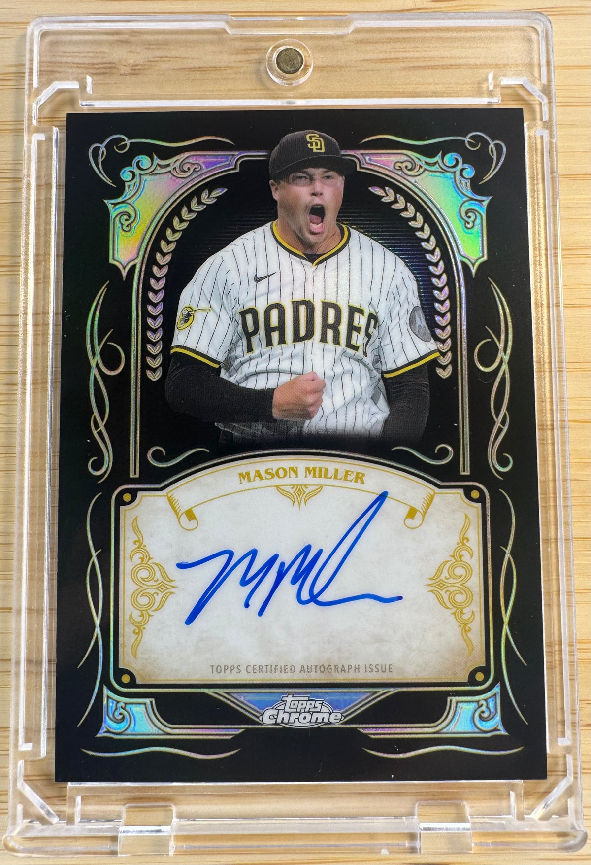 2026 Topps Chrome Mason Miller Ink Strokes Auto Autograph SP #IS-MMI Padres-1