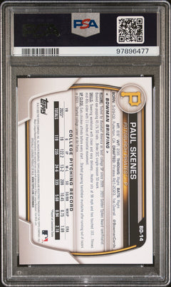2023 Bowman Draft Paul Skenes PSA 10 #BD14-2