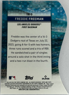 2024 Topps Stadium Club Chrome Freddie Freeman #Tri-3-2