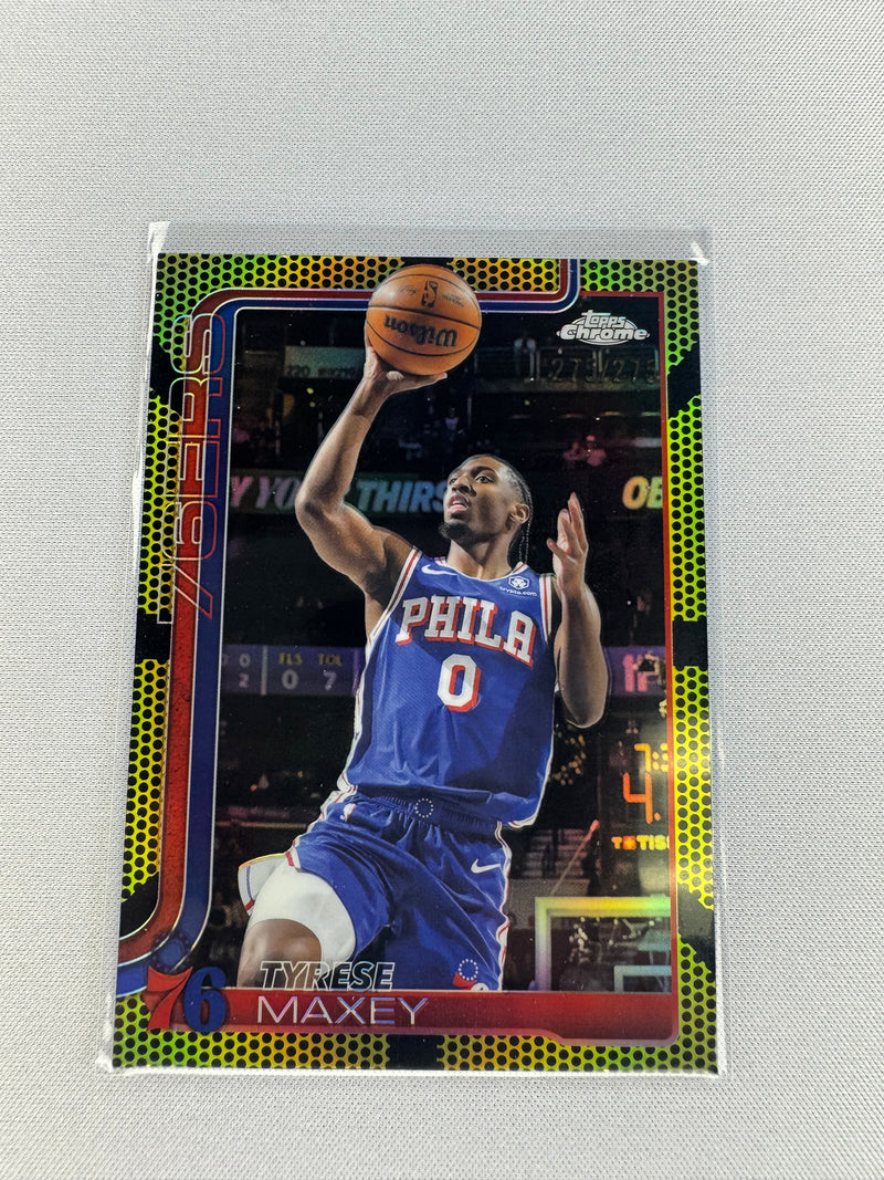 2025 Tyrese Maxey Yellow Basketball /275-1