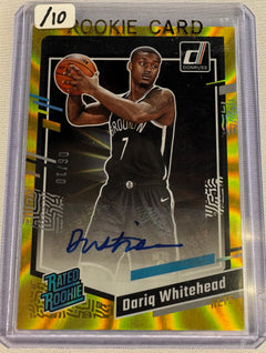 2023 Dariq Whitehead Donruss auto Gold /10-1