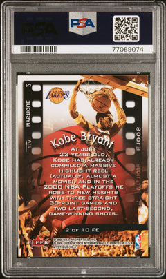 2000 Fleer Mystique Kobe Bryant Film at 11 PSA 8-2