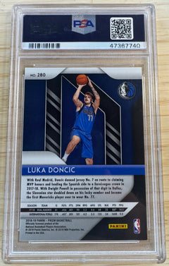 2018 PANINI PRIZM #280 LUKA DONCIC PSA 9-2