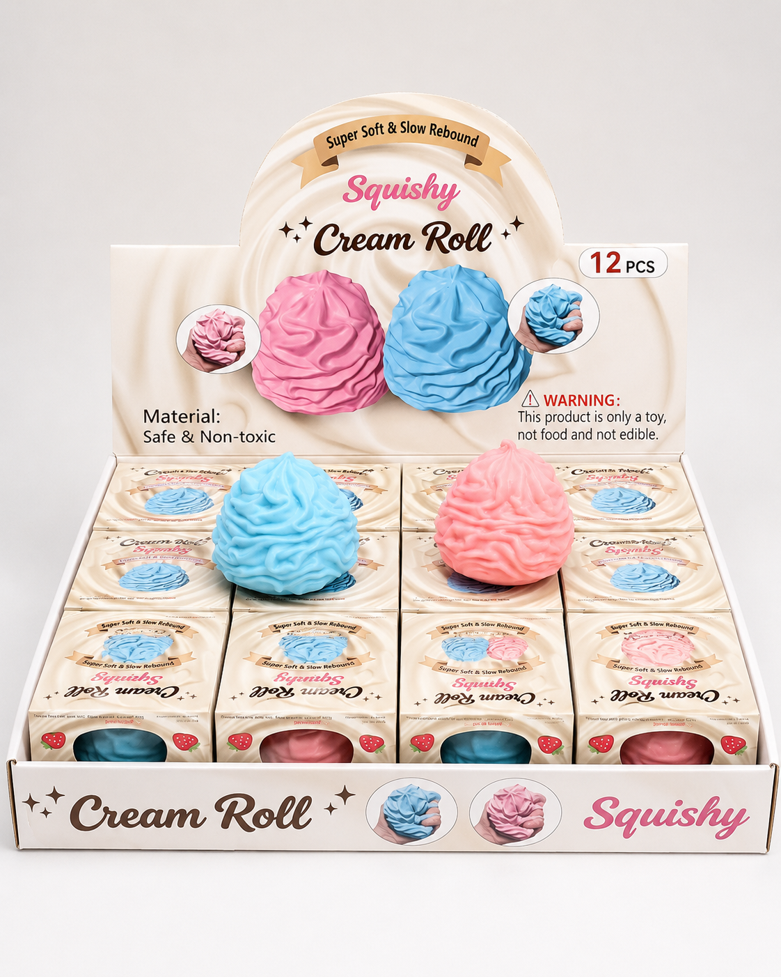 Crunchy Cream Roll Squishy-2