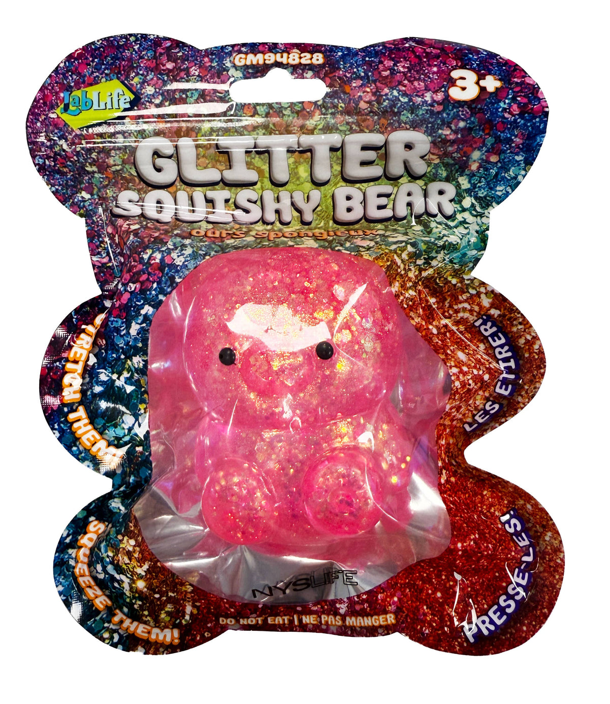Glitter Squish Bear Sensory Toys-2
