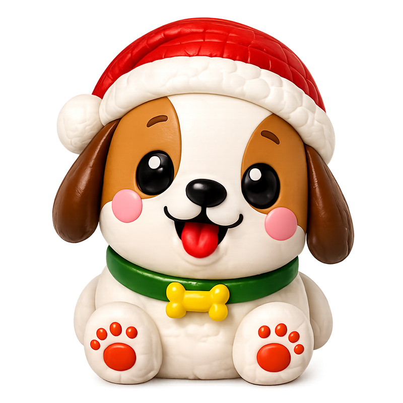 Fun Doh JUMBO Christmas Squishy Toy - 8/Display-10