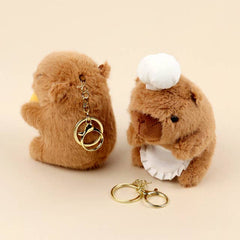 Cafe Bakery Capybara Plush Keychain Bag Charm-5