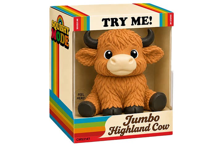 Squishy Mode Jumbo Highland Cow Sensory Toys-1